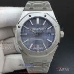 BF Factory Audemars Piguet Royal Oak 15400 41mm Automatic Watch - Blue Petite Tapisserie Face Copy Cal.3120